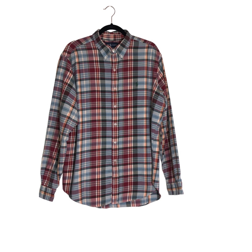 Ralph Lauren Classic Fit Plaid Button Down Shirt  Size XL - Picture 10 of 11